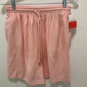 Liz Claiborne Knit Shorts peach size Med NWT Pull On Grandma Core